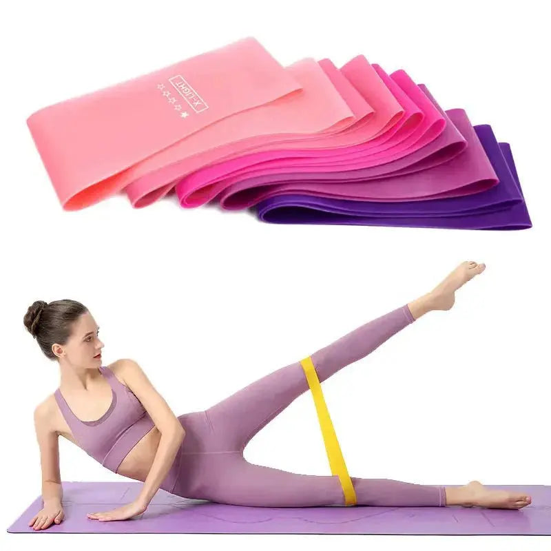 Elastic Resistance Bands Set – 5 Pack for Yoga, Pilates, Strength Training & Stretching - Capilorix