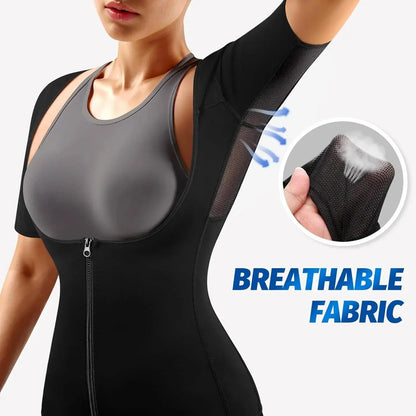 Women's Sauna Sweat Vest – 5x Sweat Boost Body Shaper for Gym, Yoga & Running - Capilorix