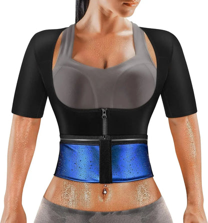 Women's Sauna Sweat Vest – 5x Sweat Boost Body Shaper for Gym, Yoga & Running - Capilorix