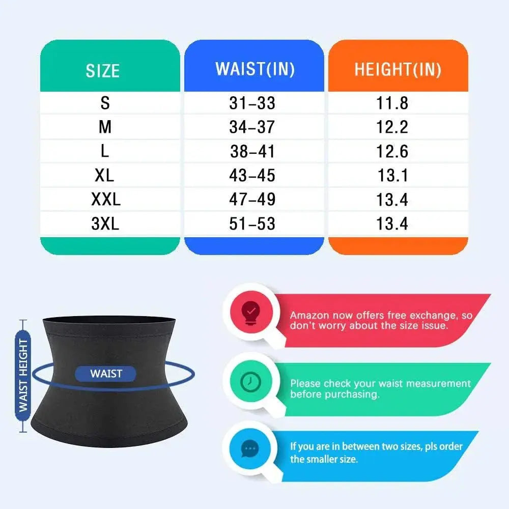 Men's Sauna Waist Trimmer Belt – Heat - Boosting Fat Burner & Core Shaper for Gym & Daily Wear - Capilorix