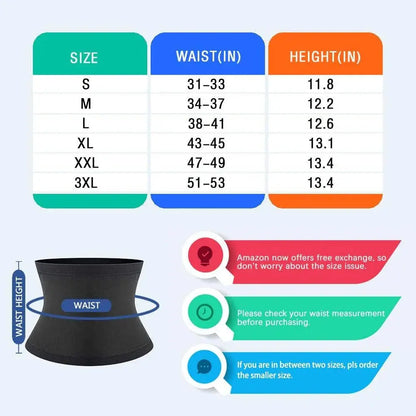Men's Sauna Waist Trimmer Belt – Heat - Boosting Fat Burner & Core Shaper for Gym & Daily Wear - Capilorix